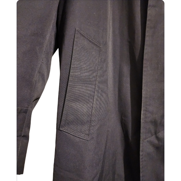 Men's Bentley's of London Navy Blue Trench Coat with Removable Lining - Picture 6 of 9